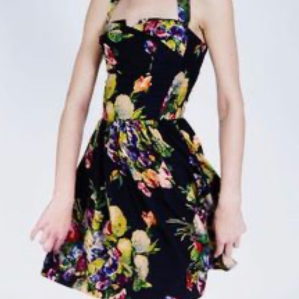 NEW Large Trashy Diva MARTINI FLORAL PLAYSUIT  Trixie MINI Dress Shelf bust L